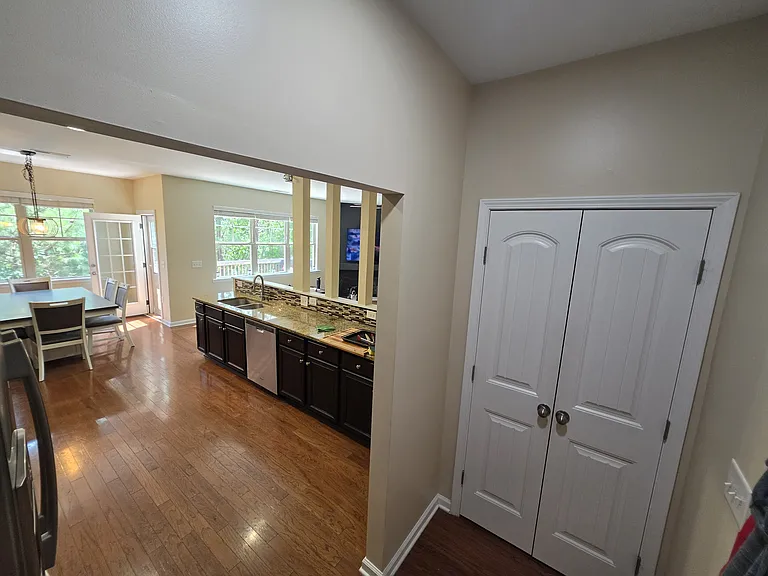 Garage entrance to kitchen