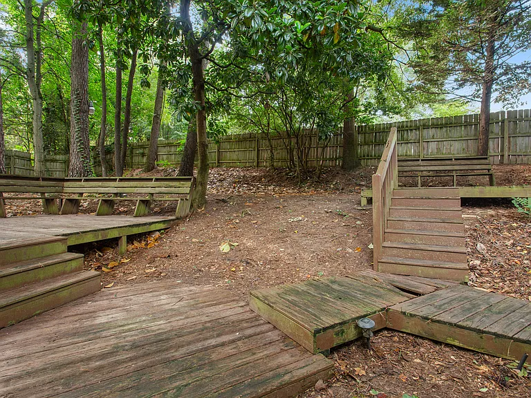 Giant Fenced backyard