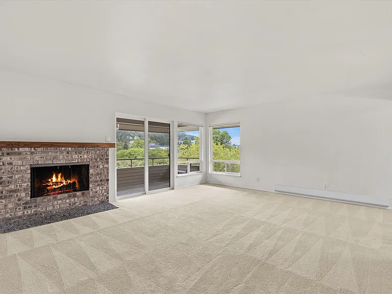 Large open living room with lots of natural light