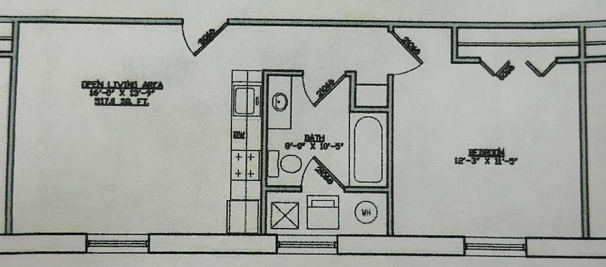 Floor plan 1 Bedroom