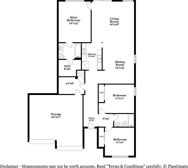 3 bed, 2.0 bath, 1408 sqft, $1,675 — Photo 2
