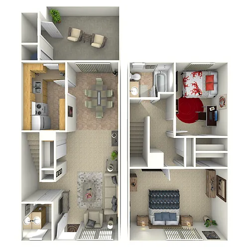 Floor plan 2 Bedroom