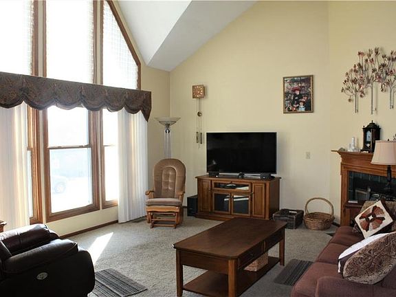 Great room with fireplace