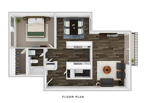 Floor plan 1 Bedroom
