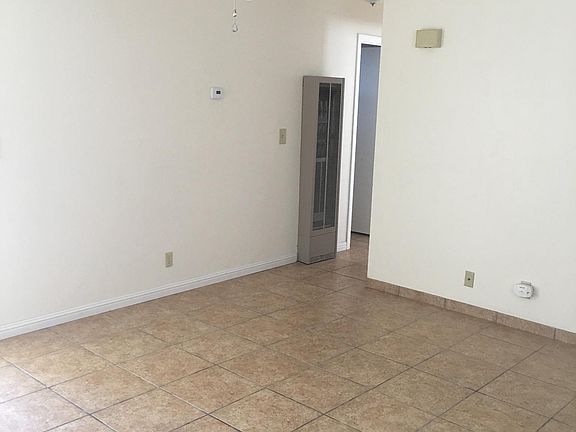 Living room with tile floors