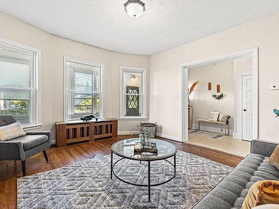 Living room staged