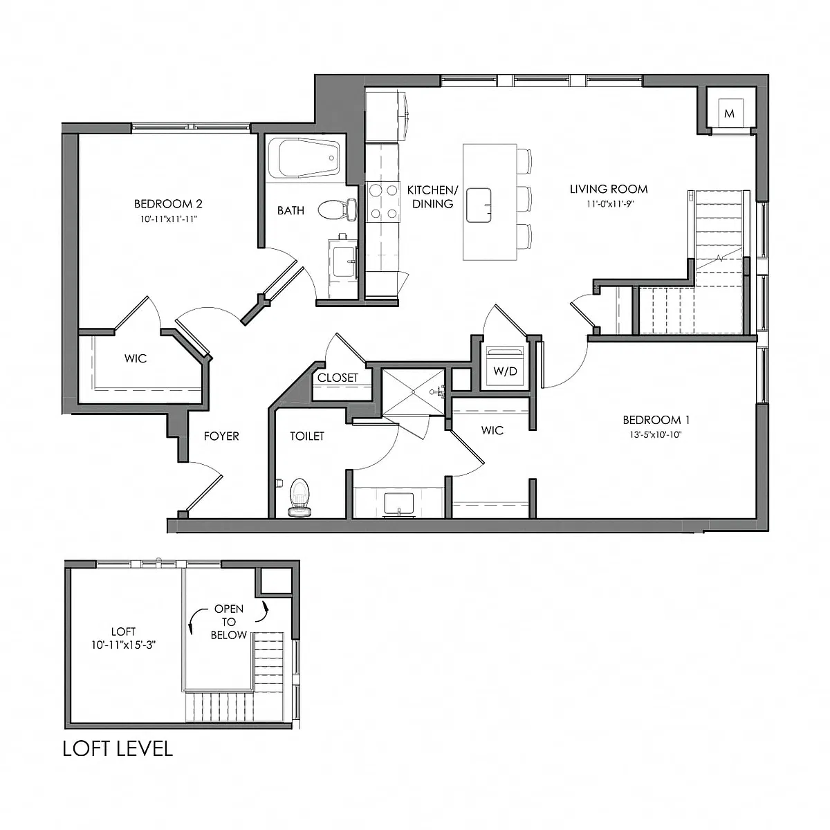 Floor plan Aspen B1-L