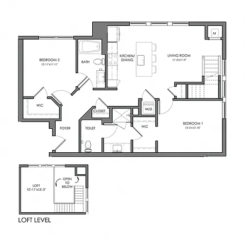 Floor plan Aspen B1-L