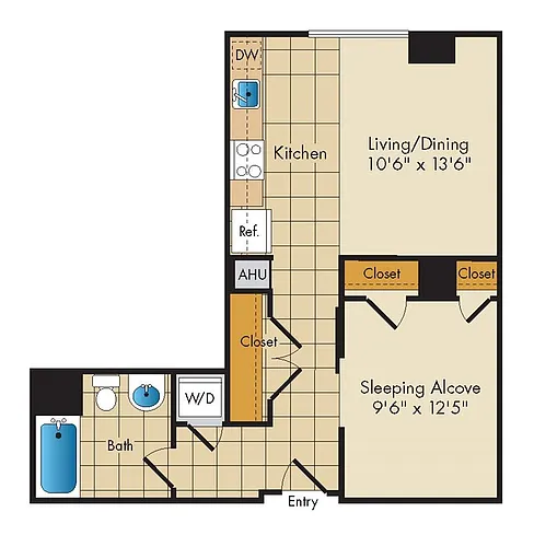 Floor plan Studio-S7b