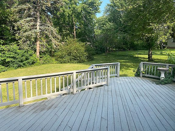 Backyard view from deck 