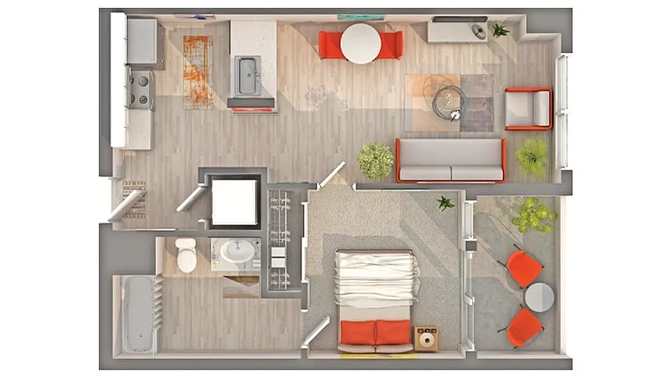 Floor plan Seaside I - A3