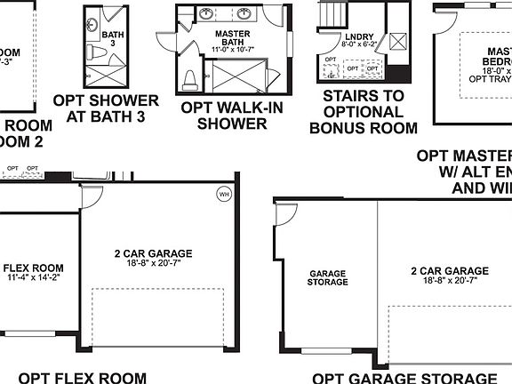 Corina II First Floor Options