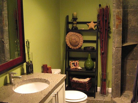 Downstairs Bath with Slate walk-in shower