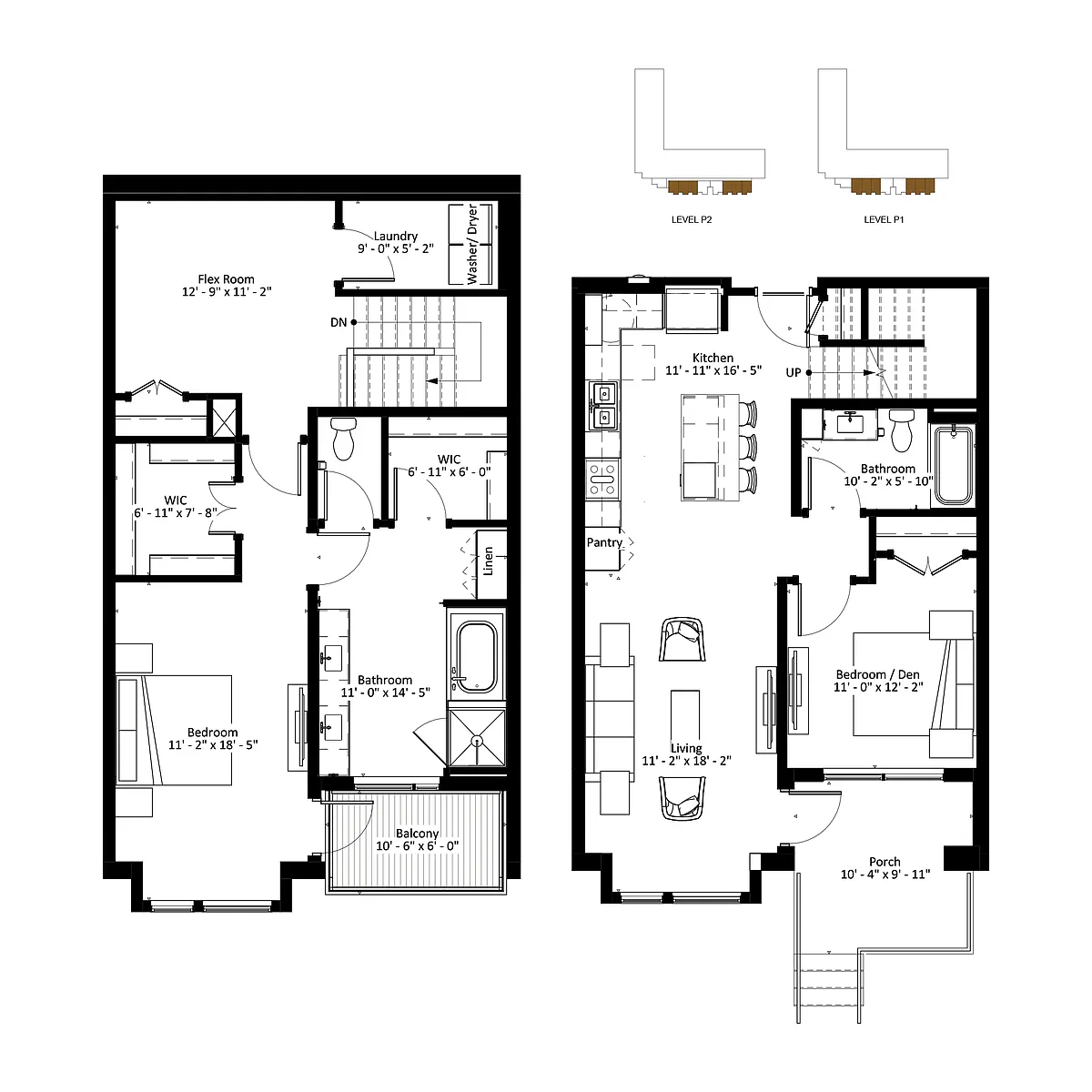 Floor plan Nakoma - Townhome