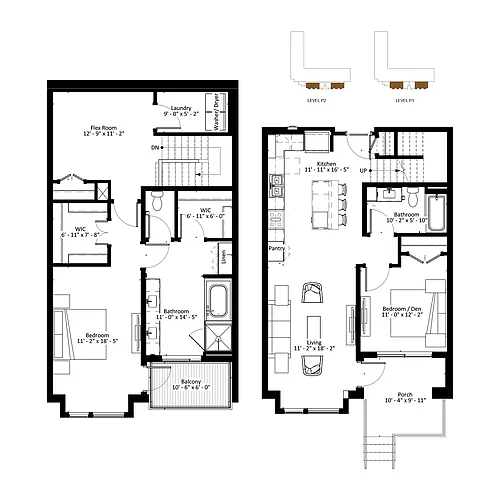 Floor plan Nakoma - Townhome