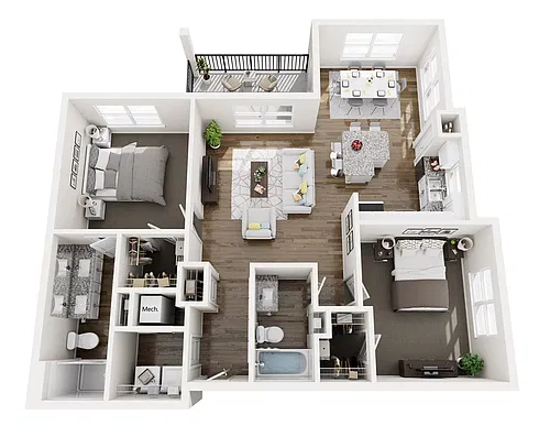 Floor plan B3