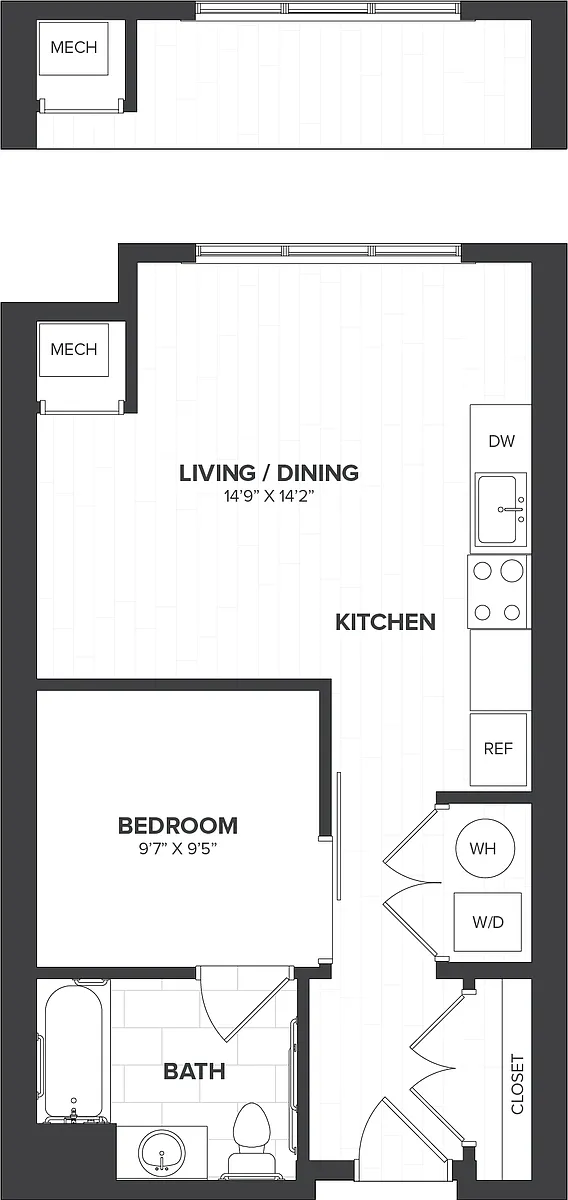 Floor plan Studio Alcove-S2.10