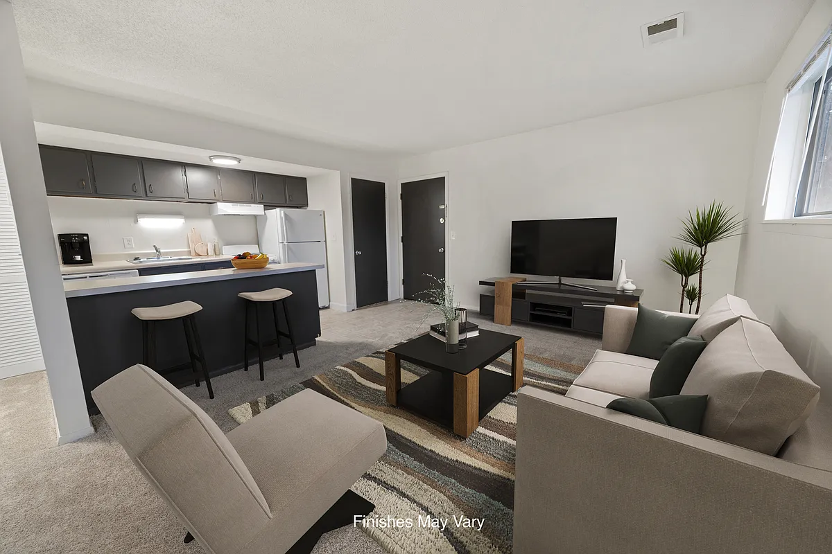 Allium Studio Living Space - Timberbrook Apartments