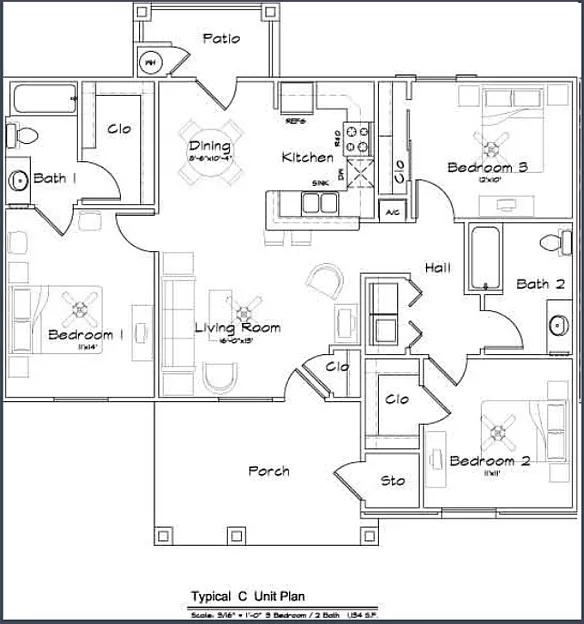 Floor plan 3 bedroom
