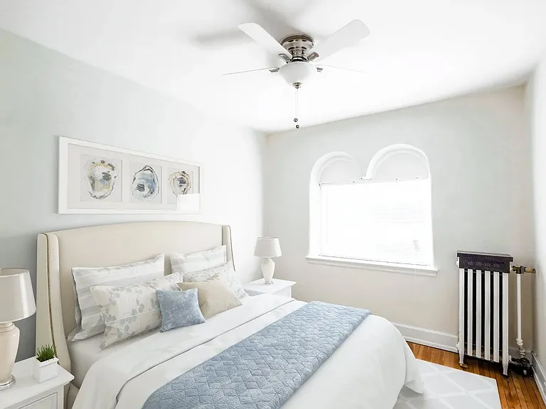 Embrace modern living at Central Lakes of Uptown, where stylish design meets comfort. This serene bedroom is perfect for relaxation, featuring ample natural light and elegant decor. Schedule a tour today to see your new home!