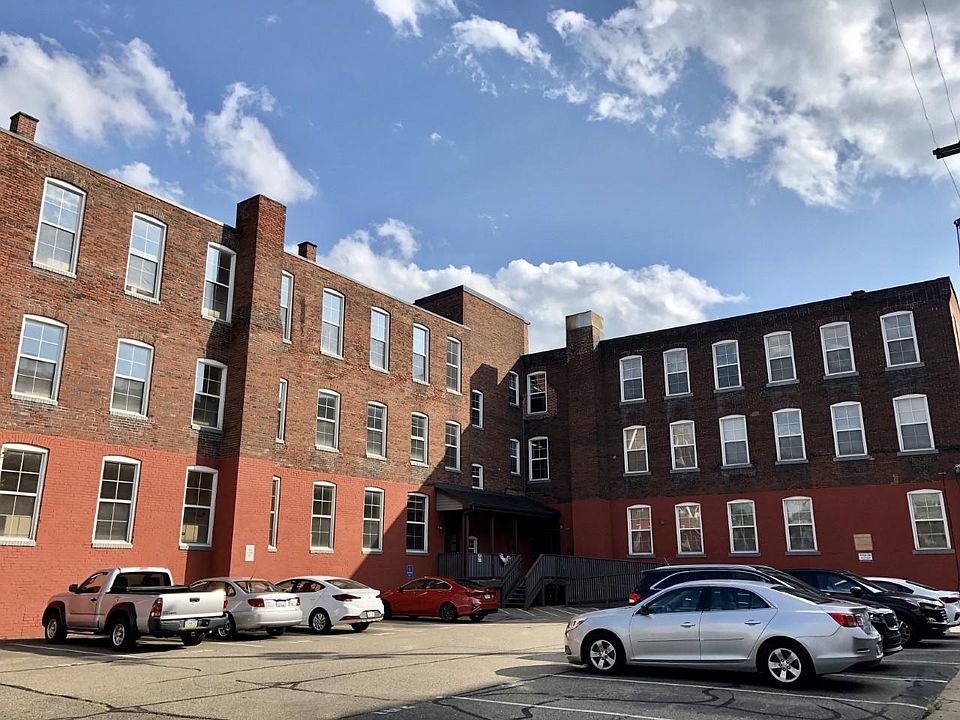 Parking lot and building