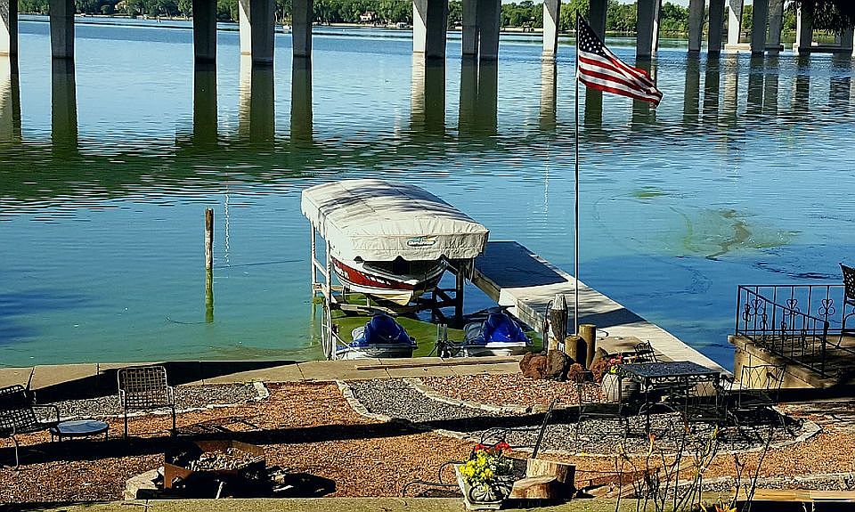Permanent Dock, firepit