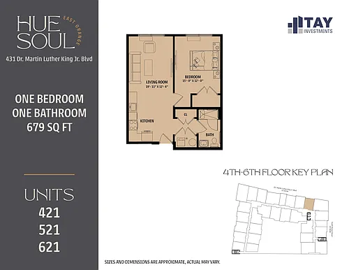 Floor plan 1B1B-D