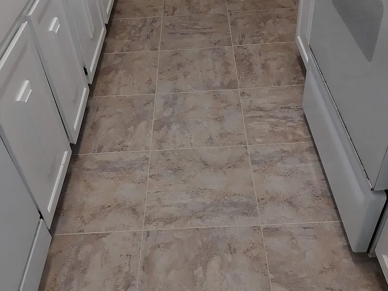 Kitchen floor.