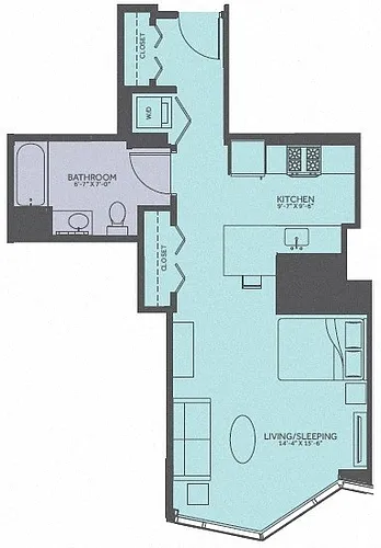 Floor plan Studio 09-Avenue