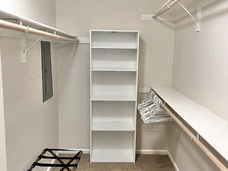 Large walk-in closet.