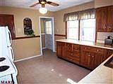 Kitchen Showing Back Door