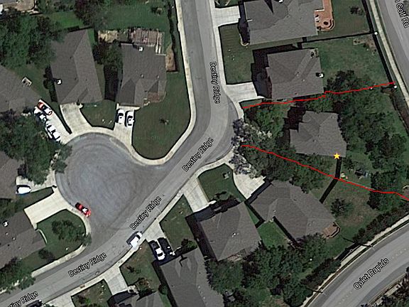 Oversized cul-de-sac lot