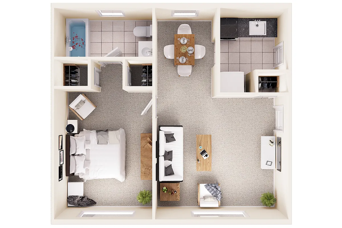 Floor plan One Bedroom