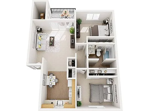 Floor plan 2BR/1BA 1st Floor