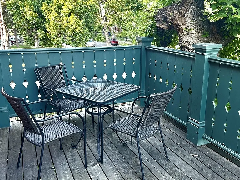 Catch the sunset or savor a quiet moment on your private upstairs patio.