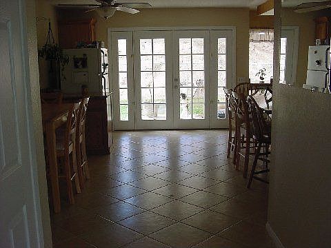 french door off the dining room