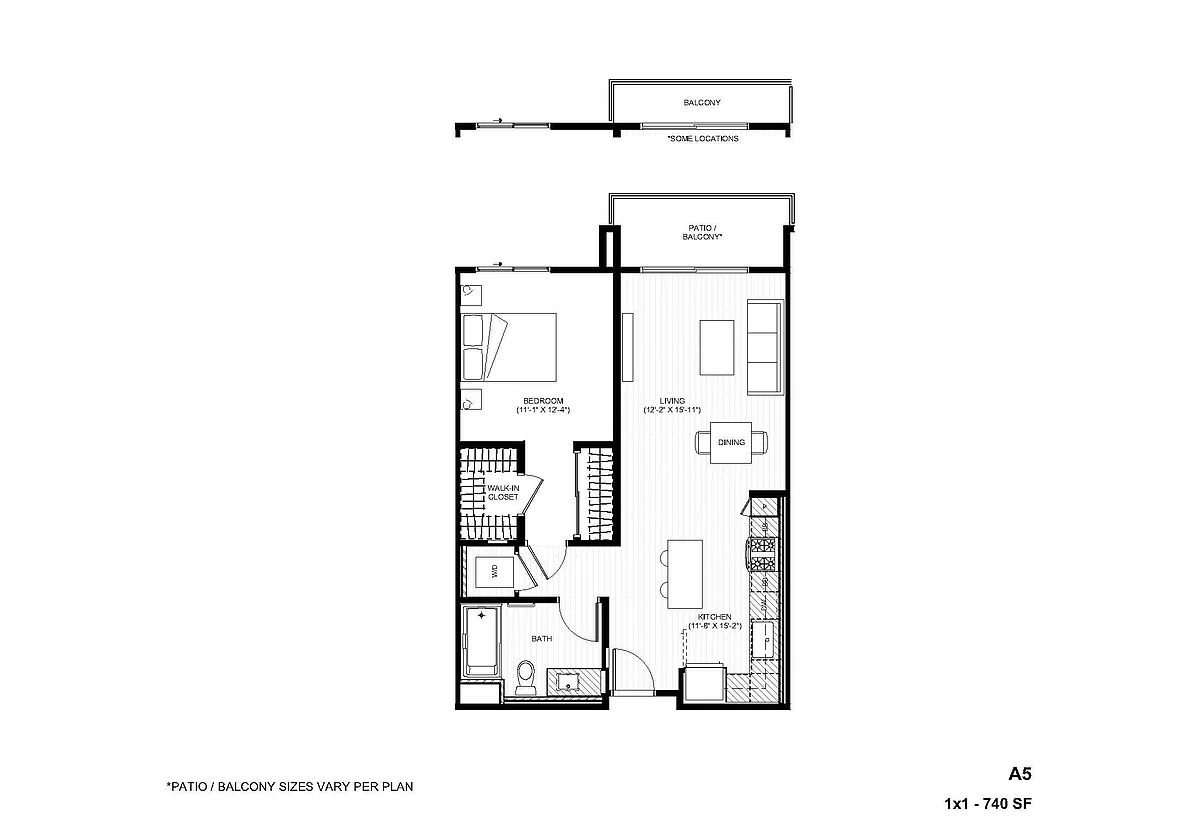 Floor plan A5 1X1