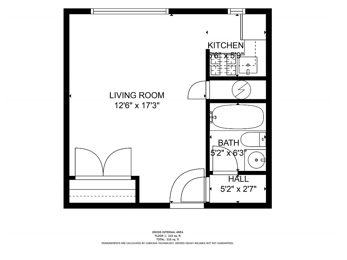 Floor plan Studio