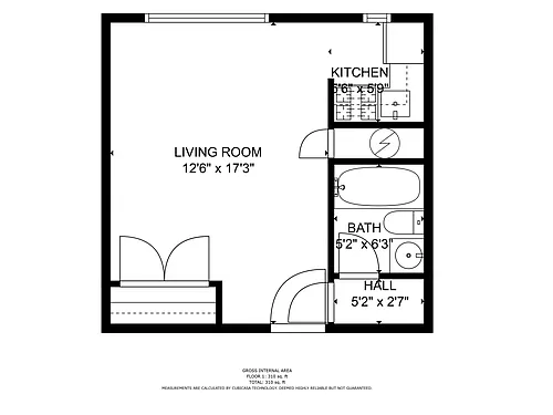 Floor plan Studio