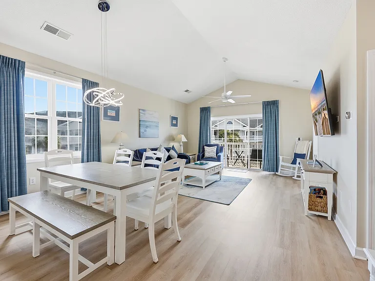 Dining space perfect for meals, games, or planning your next adventure.