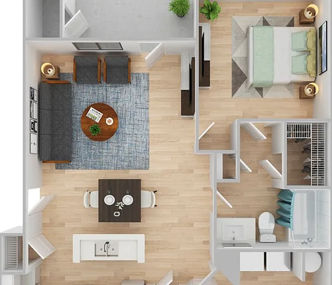 1 Bedroom | 1 Bath | 806 SF | Renovated 1 Bedroom | 1 Bath | 806 SF | Renovated