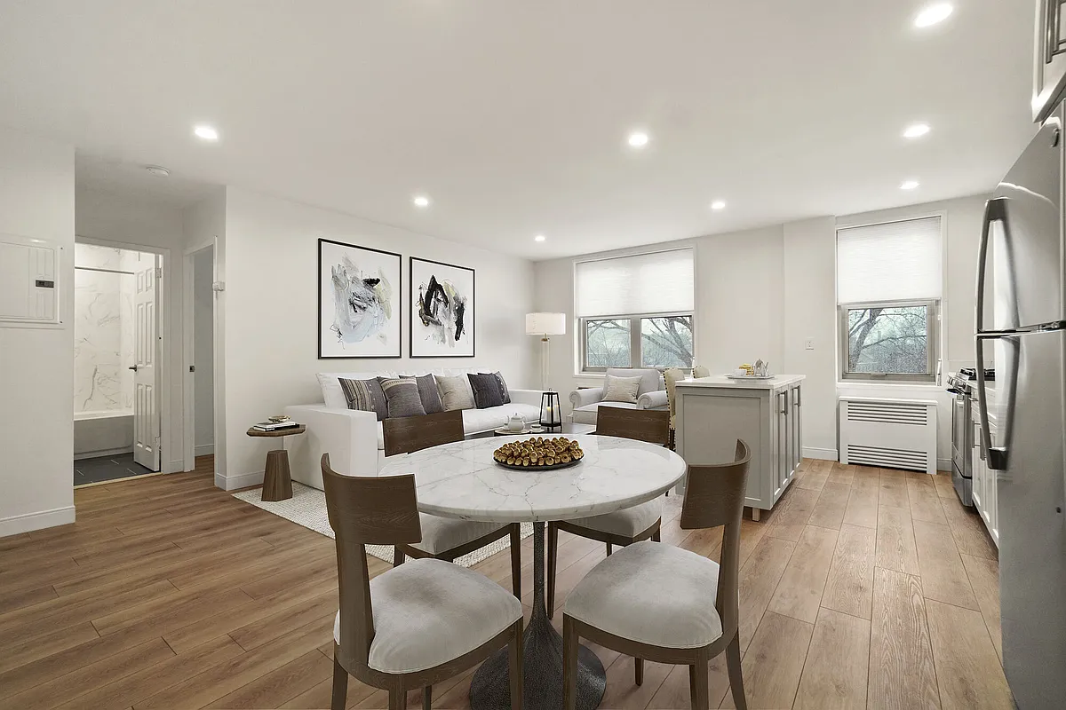 Photo 2 of 77 - Camelot Court - Brighton, MA 1 bdrm Open Living area - Camelot Court