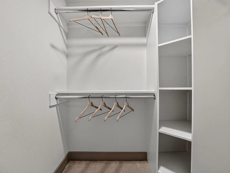 Walk-in closet at Residences at Panther Hollow.