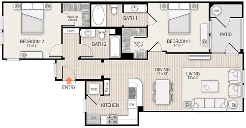 Floor plan Plan D