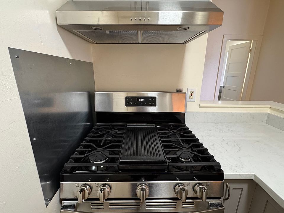 brand new range and range hood