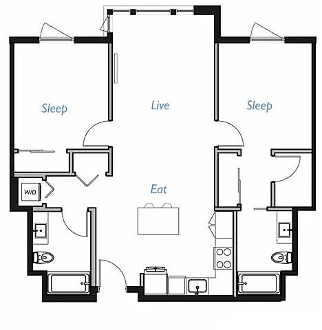 Floor plan A3- 2B