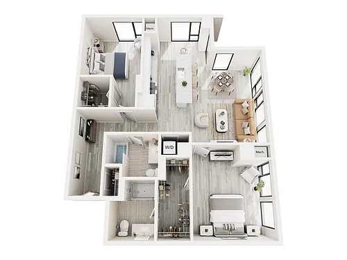 Floor plan 2B.2 No Balcony