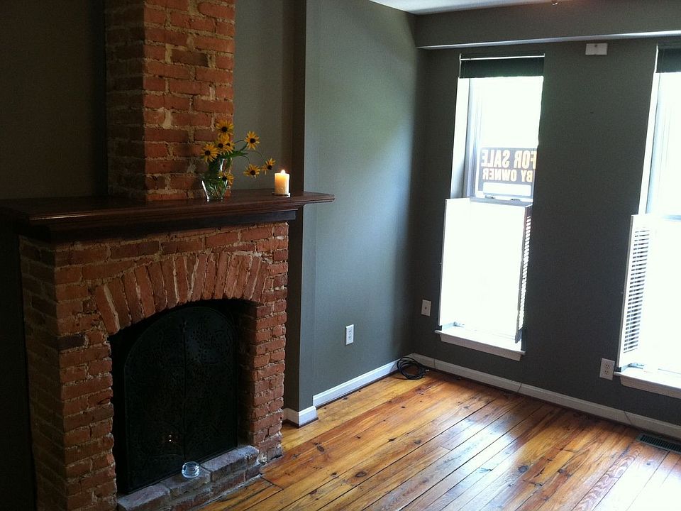 Living area with fireplace