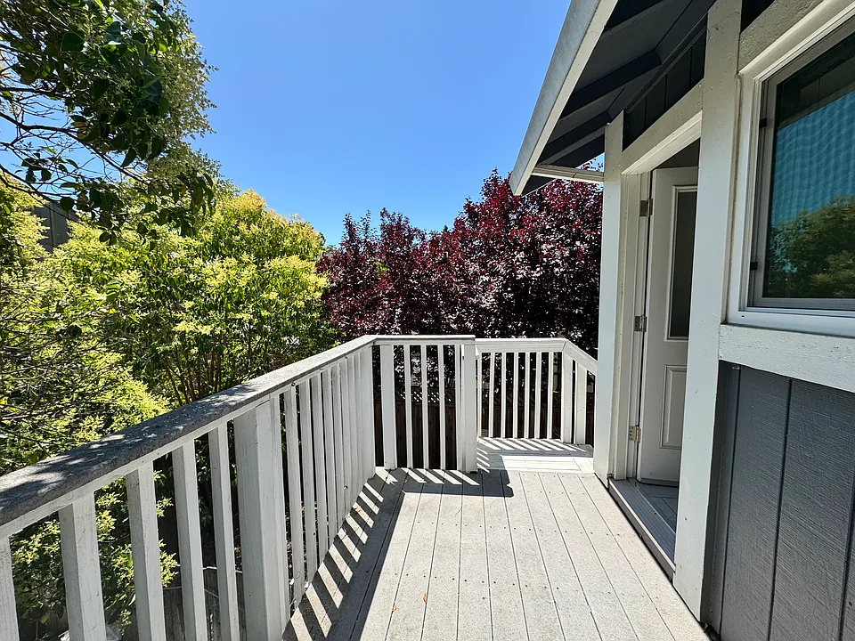 personal deck to garden
