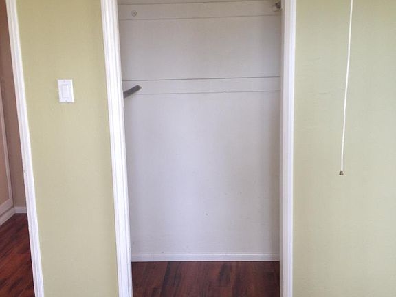 Closet in one of the bedrooms